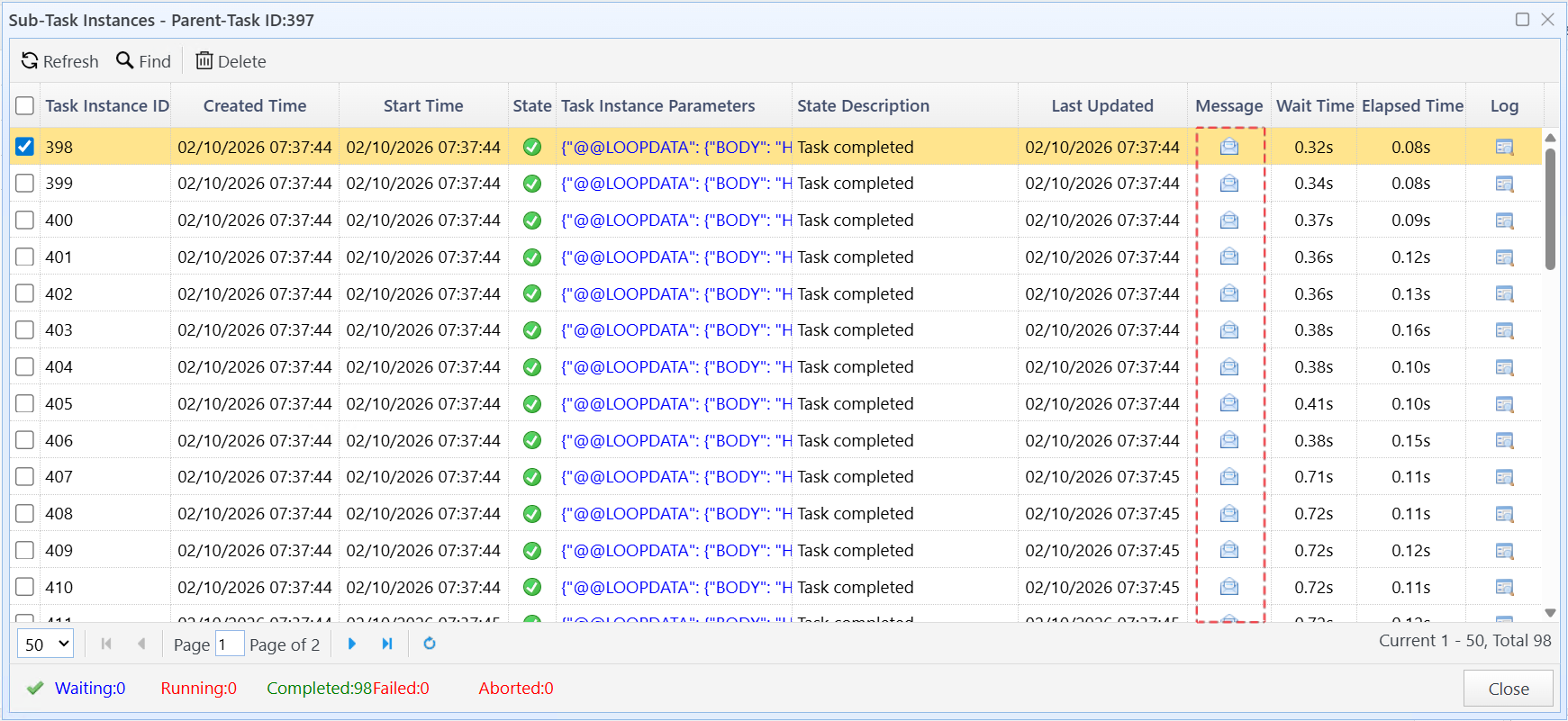 Spot-check email content