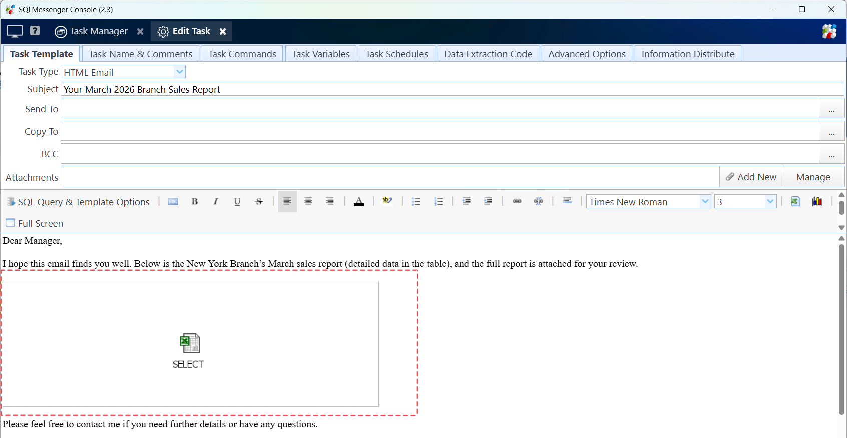 Table icon in the body